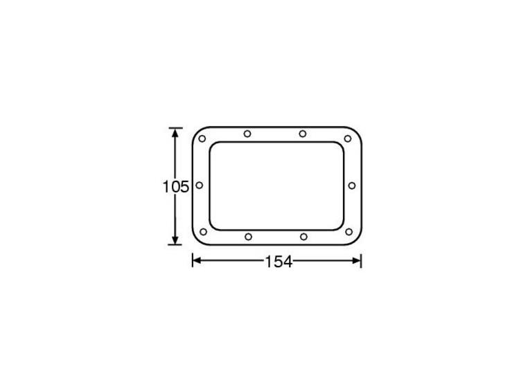 Adam Hall Hardware 34093 - Back Plate for 34082 Recessed Spr